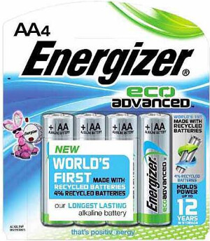 Energizer EcoAdvanced™ AA Batteries - 4Pk Energizer EcoAdvanced™ AA Batteries - 4Pk
